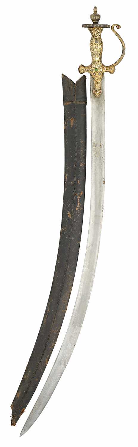 Lot 52 - A SOUTH INDIAN SWORD (TALWAR), 18TH CENTURY, POSSIBLY MYSORE, KARNATAKA