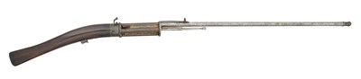 Lot 81 - A RARE 42 BORE INDIAN MATCHLOCK GUN WITH REVOLVING FOUR CHAMBER BREECH, 18TH CENTURY, PROBABLY HYDERABAD, ANDHRA PRADESH