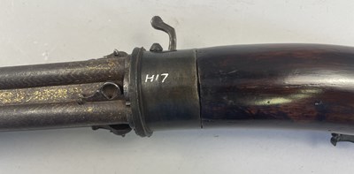 Lot 81 - A RARE 42 BORE INDIAN MATCHLOCK GUN WITH REVOLVING FOUR CHAMBER BREECH, 18TH CENTURY, PROBABLY HYDERABAD, ANDHRA PRADESH