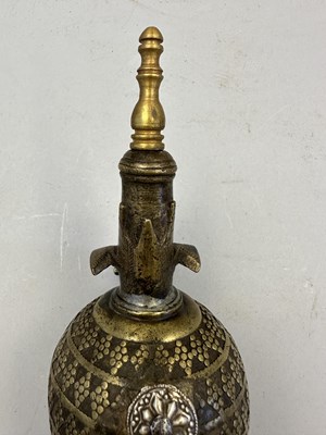 Lot 547 - A SOUTH INDIAN FLASK, 18TH/19TH CENTURY, POSSIBLY MALABAR