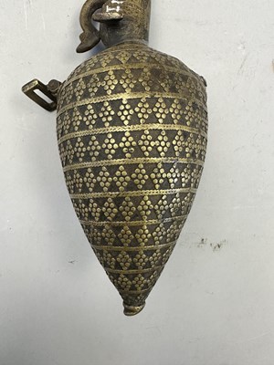 Lot 547 - A SOUTH INDIAN FLASK, 18TH/19TH CENTURY, POSSIBLY MALABAR