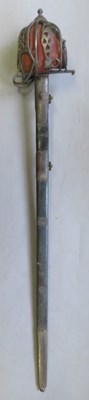Lot 568 - A SCOTTISH BASKET-HILTED BROADSWORD, LAST QUARTER OF THE 18TH CENTURY