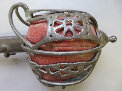 Lot 568 - A SCOTTISH BASKET-HILTED BROADSWORD, LAST QUARTER OF THE 18TH CENTURY