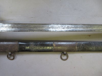 Lot 568 - A SCOTTISH BASKET-HILTED BROADSWORD, LAST QUARTER OF THE 18TH CENTURY