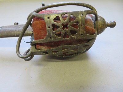 Lot 568 - A SCOTTISH BASKET-HILTED BROADSWORD, LAST QUARTER OF THE 18TH CENTURY
