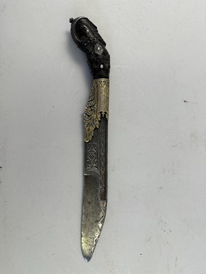 Lot 523 - A CEYLONESE DAGGER (PIHA KAETTA), 18TH CENTURY