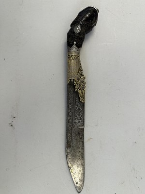 Lot 523 - A CEYLONESE DAGGER (PIHA KAETTA), 18TH CENTURY