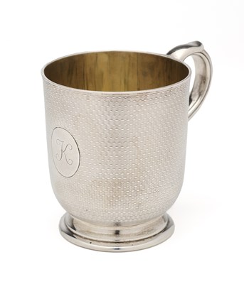 Lot 136 - A VICTORIAN SILVER CHRISTENING MUG, R. & S. GARRARD & CO., LONDON, 1864