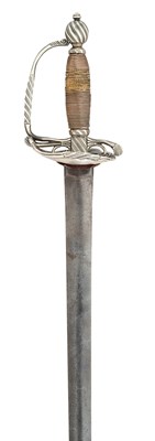 Lot 571 - □ A SILVER-HILTED SMALL-SWORD, LONDON, 1761, MARK OF WILLIAM KINMAN