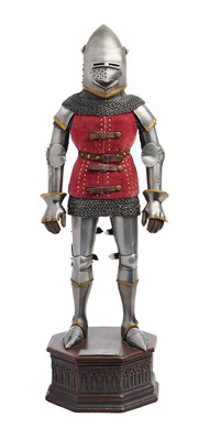 Lot 19 - A MINIATURE MILANESE ARMOUR, 1380-1390, BY ROY GREGORY, 20TH CENTURY