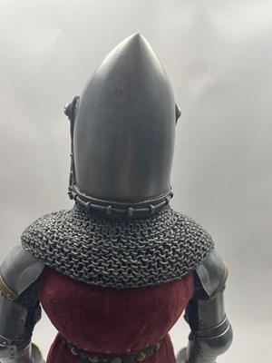 Lot 19 - A MINIATURE MILANESE ARMOUR, 1380-1390, BY ROY GREGORY, 20TH CENTURY