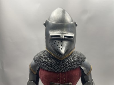 Lot 19 - A MINIATURE MILANESE ARMOUR, 1380-1390, BY ROY GREGORY, 20TH CENTURY