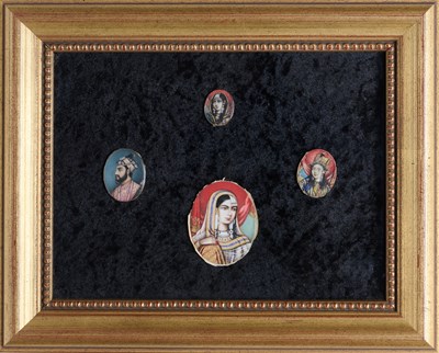 Lot 180 - FOUR PORTRAIT MINIATURES, DELHI, SECOND HALF 19TH CENTURY