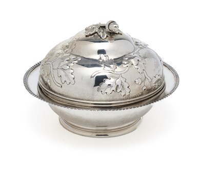 Lot 54 - AN AMERICAN SILVER BUTTER COOLER, VINCENT LAFORME, RETAILED BY LINCOLN & FOSS, BOSTON, CIRCA 1855