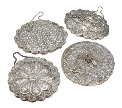 Lot 49 - FOUR OTTOMAN STYLE WEDDING MIRRORS, 20TH CENTURY