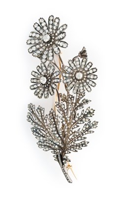 Lot 358 - DIAMOND BROOCH, 1880s