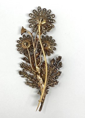 Lot 358 - DIAMOND BROOCH, 1880s