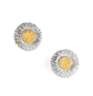 Lot 380 - BUCCELLATI: 'BLOSSOMS', PAIR OF SILVER EARRINGS