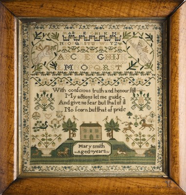 Lot 22 - A WILLIAM IV SAMPLER, WORKED BY MARY SMITH, DATED 1836