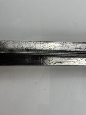 Lot 249 - A VERY FINE ENGLISH SMALL-SWORD WITH CHISELLED IRON HILT, CIRCA 1760