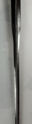 Lot 249 - A VERY FINE ENGLISH SMALL-SWORD WITH CHISELLED IRON HILT, CIRCA 1760