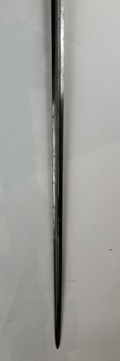 Lot 249 - A VERY FINE ENGLISH SMALL-SWORD WITH CHISELLED IRON HILT, CIRCA 1760