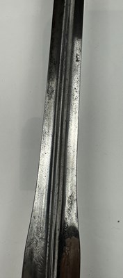 Lot 249 - A VERY FINE ENGLISH SMALL-SWORD WITH CHISELLED IRON HILT, CIRCA 1760