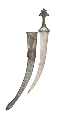 Lot 5 - AN ARAB (WAHABITE) DAGGER (JAMBIYA), 20TH CENTURY