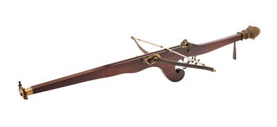 Lot 490 - AN UNUSUAL NORTH EUROPEAN TARGET CROSSBOW, LATE 19TH CENTURY