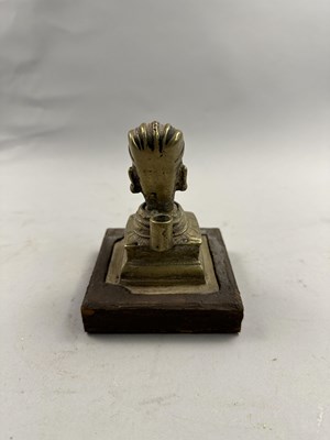 Lot 40 - TWO BRONZE SIVALINGAM SHRINES, WESTERN DECCAN, 19TH CENTURY