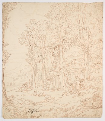 Lot 70 - A QUANTITY OF FIGURATIVE 18TH AND 19TH CENTURY DRAWINGS AND WATERCOLOURS