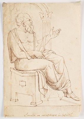 Lot 70 - A QUANTITY OF FIGURATIVE 18TH AND 19TH CENTURY DRAWINGS AND WATERCOLOURS