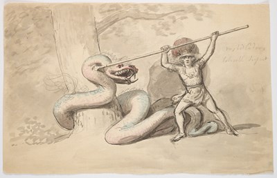 Lot 70 - A QUANTITY OF FIGURATIVE 18TH AND 19TH CENTURY DRAWINGS AND WATERCOLOURS