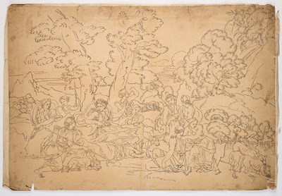 Lot 70 - A QUANTITY OF FIGURATIVE 18TH AND 19TH CENTURY DRAWINGS AND WATERCOLOURS