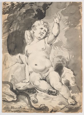 Lot 70 - A QUANTITY OF FIGURATIVE 18TH AND 19TH CENTURY DRAWINGS AND WATERCOLOURS