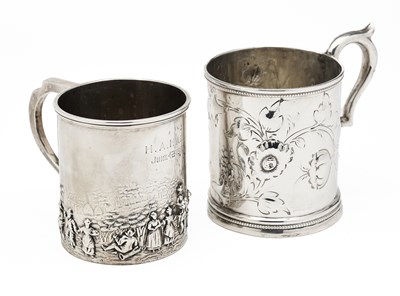 Lot 56 - AN AMERICAN SILVER CHRISTENING MUG, RETAILED BY HENRY PEAT BUCKLEY, NEW ORLEANS, THIRD QUARTER 19TH CENTURY