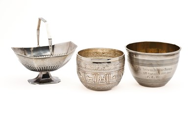 Lot 250 - THREE PIECES OF VICTORIAN SILVER