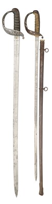 Lot 13 - TWO DRAGOON OFFICERS' SWORDS, BY HENRY WILKINSON, PALL MALL, NOS 15947 FOR 1868 AND 31417 FOR 1892