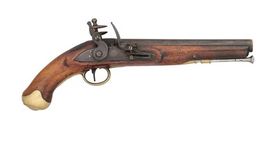 Lot 44 - A .650 CALIBRE LIGHT DRAGOON FLINTLOCK PISTOL, BIRMINGHAM PROOF MARKS, CIRCA 1820