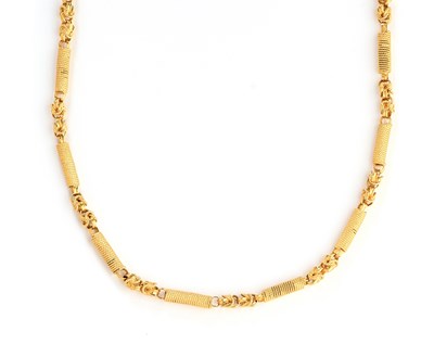 Lot 440 - FANCY LINK NECKLACE