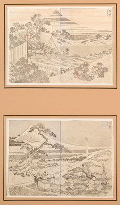 Lot 212 - KATSUSHIKA HOKUSAI, FOUR BOOKPLATES