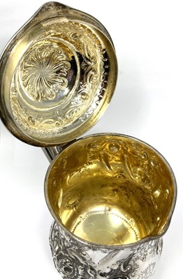 Lot 137 - A VICTORIAN SILVER TANKARD JUG, MARTIN, HALL & CO., SHEFFIELD, 1859