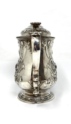 Lot 137 - A VICTORIAN SILVER TANKARD JUG, MARTIN, HALL & CO., SHEFFIELD, 1859