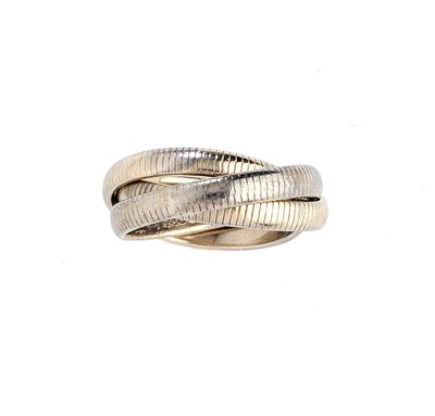 Lot 372 - CARTIER: 'TRINITY', GOLD RING, 1978