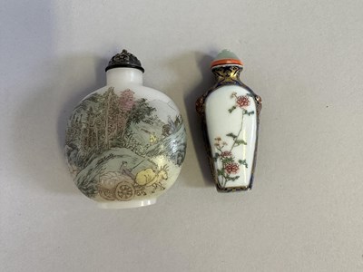 Lot 90 - TWO CHINESE ENAMELLED SNUFF BOTTLES