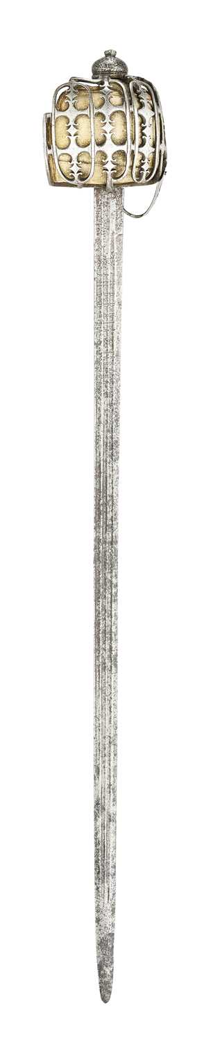 Lot 125 - A HIGHLAND BASKET-HILTED BACKSWORD, SECOND HALF OF THE 18TH CENTURY