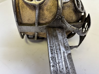 Lot 125 - A HIGHLAND BASKET-HILTED BACKSWORD, SECOND HALF OF THE 18TH CENTURY