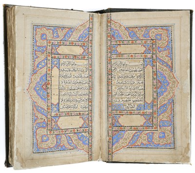 Lot 579 - AN ILLUMINATED QUR'AN, KASHMIR, 19TH CENTURY