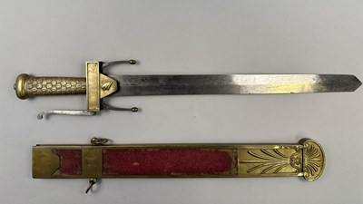 Lot 429 - A RARE FRENCH GLAIVE FOR THE ECOLE DE MARS, CIRCA 1794