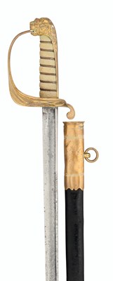 Lot 461 - AN 1827 PATTERN NAVAL OFFICER’S SWORD